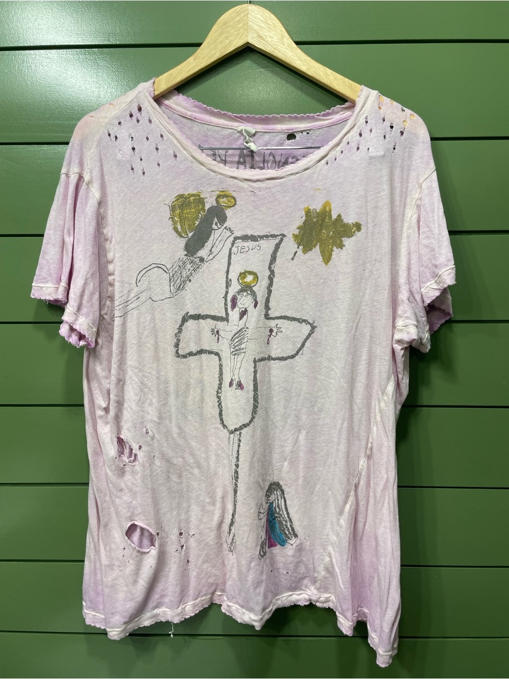 Magnolia Pearl Light Pink Graphic Cross  Tee